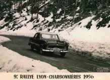 Affiche du rallye de Charbonnières de l'année 1956