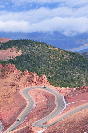 Montagne de Pikes Peak Colorado 