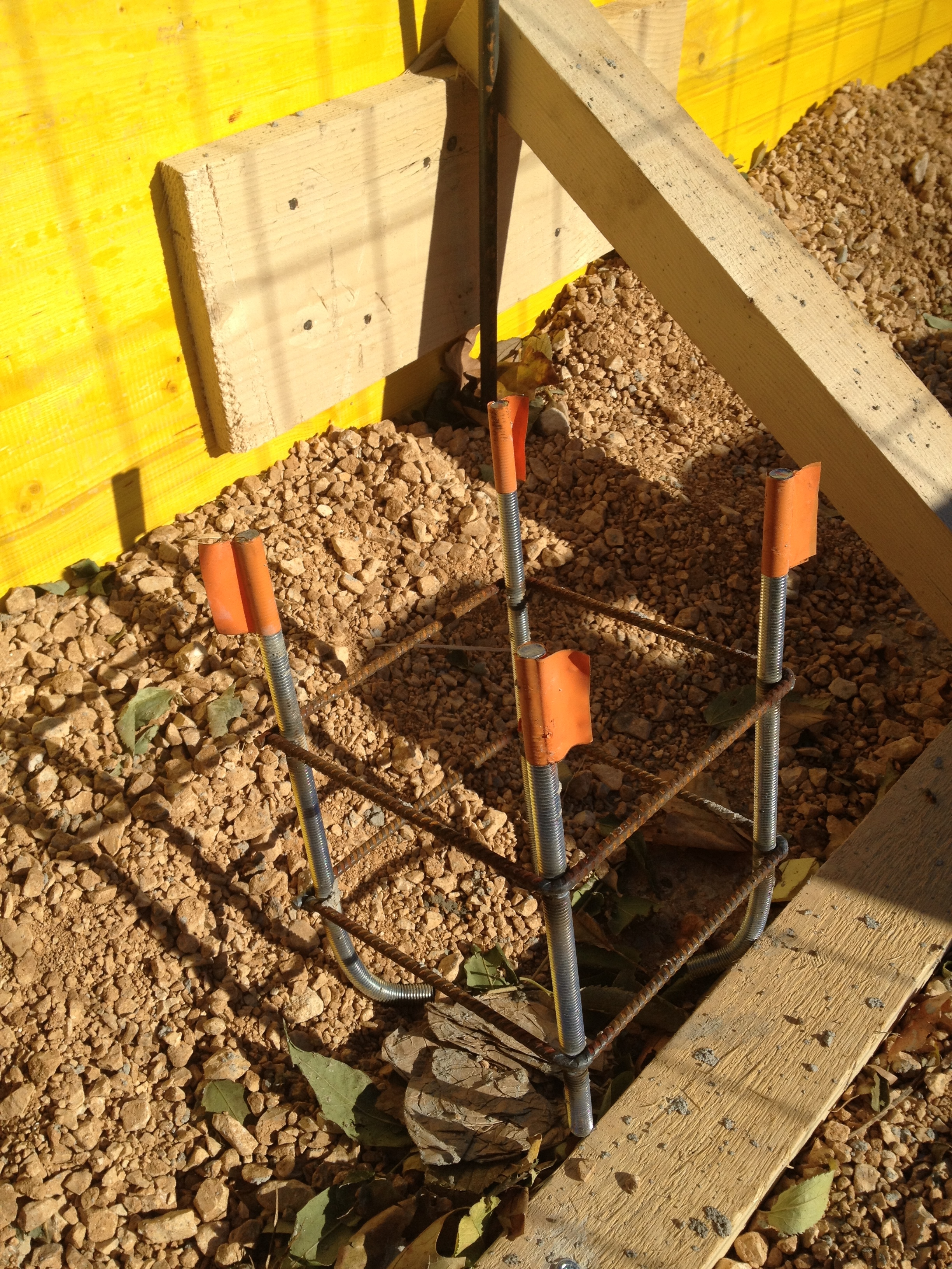 Paniers métalliques pour la dalle béton 