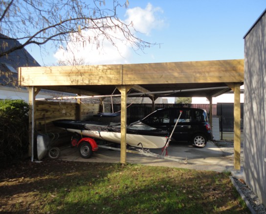 Double-carport-bois