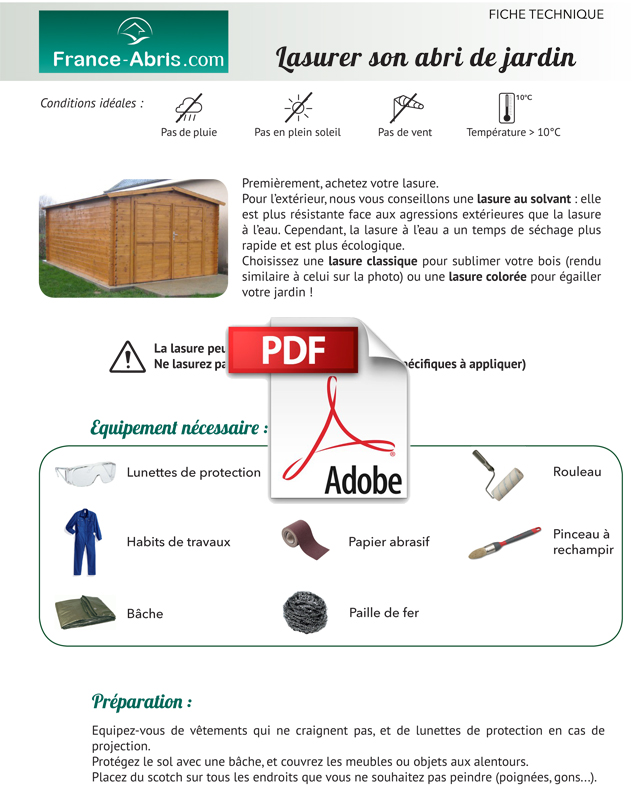 Comment lasurer son abri de jardin ?