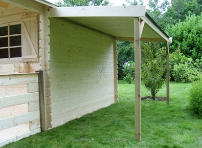 bûcher en bois cabanon