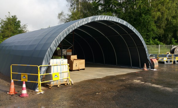 Tunnel de stockage assemblée pour entreprise de BTP