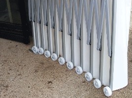 Roulettes en nylon d'un garage PVC pliant