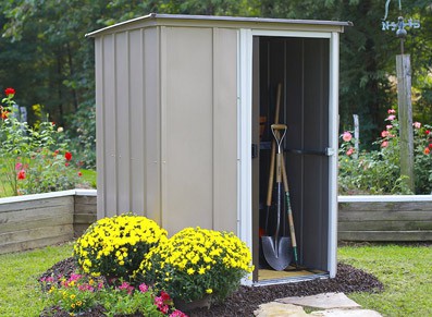 Abri de jardin métal et cabanes en acier galvanisé petite surface 