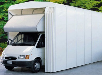 Abri résine PVC pliant pour camping-car et caravane
