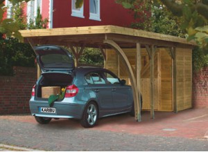 CARPORT TOIT PLAT AVEC ATELIER - 6m94