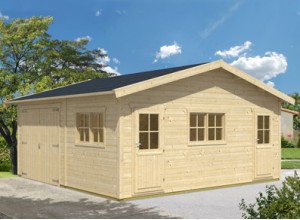 GARAGE BOIS 45 m/m AVEC ATELIER  5.50 X 5.50 M  