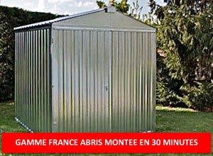 Abri jardin metal france abris brut 2,54 x 2,6 m