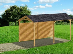 ABRI CAMPING CAR 2/3 :::::::::::::::::::  4 x 7 m