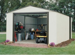 GARAGE METAL AVEC "PORTE LATERALE"  3,71 x 5,16 M
