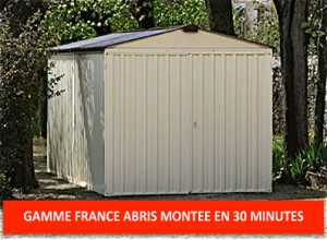 Garage metal france abris peint 2,54 x 6,00 m