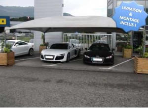 ABRI VOITURE METAL 4P "CF" ::::::  7,95 x 4,85 M