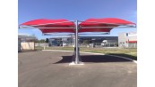 ABRI VOITURE METAL 2 PIEDS ::::::  7,95 x 10 M