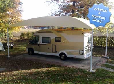 ABRI CAMPING CAR 4 PIEDS :::::::::::  10 x 5,5 M