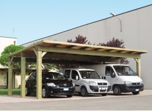 CARPORT BOIS TRIPLE HAUT DE GAMME  