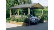 CARPORT SIMPLE BOIS::::::::::::::::::::::::: 2.89 x 4.25 M