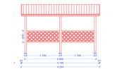 ABRI VOITURE SIMPLE ::::::::::::::: 2.89 x 4.25 M