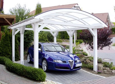 CARPORT TOIT ARC INDIVIDUEL :::: 3.76 X 5.41 M