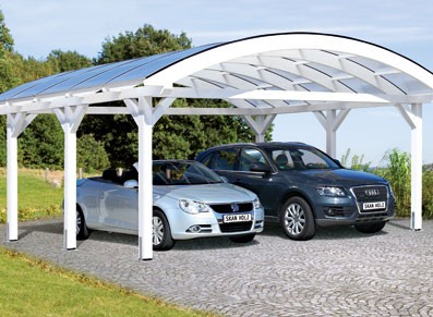CARPORT TOIT ARC DOUBLE :::::::  6.35 X 5.4M