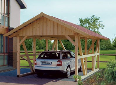CARPORT COLOMBAGES SIMPLE   4.24 X 6.00 M