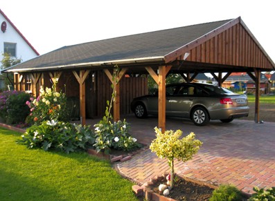 CARPORT DOUBLE AVEC ATELIER    6.20 x 9.00 m