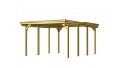 ABRI VOITURE SIMPLE TOIT PLAT    3.73 x 5.54 m