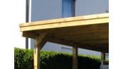 ABRI VOITURE SIMPLE TOIT PLAT    3.73 x 5.54 m