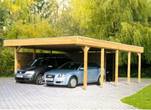 ABRI VOITURE DOUBLE TOIT PLAT    5.57 x 7.08 m