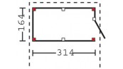 ABRI VOITURE AVEC ATELIER ::::::  3.80 x 7.50 m