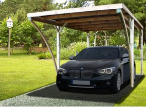 ABRI VOITURE AVEC ARCS  ::::::::::::  3 x 5 M