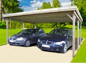 ABRI VOITURE DOUBLE ::::::::::::::: 5.00 x 6.00 M