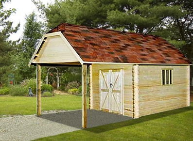CARPORT AVEC ATELIER ::::::::::::::: 3.55 x 6.50 m
