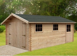 GARAGE BOIS 34 m/m ::::::::::::::::: 3.55 x 5,35 m