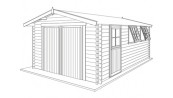 GARAGE BOIS 44 m/m ::::::::::::::::: 3.85 x 5,65 m