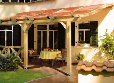 ABRI TERRASSE TOSKANA ::::::::::: 5.35 X 3.50 M