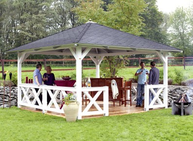 PAVILLON " CANNE " ::::::::::::::::: 3,74 x 3,74 m