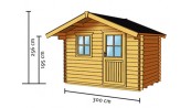 ABRI JARDIN BOIS 28M/M :::::::::::::: 3.0 X 2.0 M