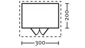 ABRI JARDIN BOIS 28M/M :::::::::::::: 3.0 X 2.0 M