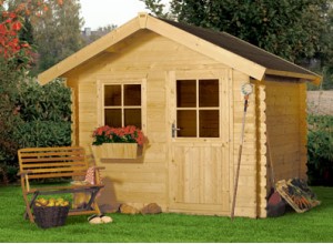 ABRI JARDIN BOIS 28M/M :::::::::::::: 2.5 X 2.0 M