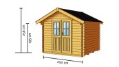 ABRI JARDIN BOIS 28 M/M :::::::::::::: 2.5 X 2.0 M