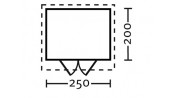 ABRI JARDIN BOIS 28 M/M :::::::::::::: 2.5 X 2.0 M