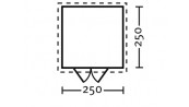 ABRI JARDIN BOIS 28 M/M :::::::::::::: 2.5 X 2.5 M