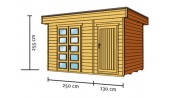 ABRI JARDIN BOIS 28 M/M :::::::::::::: 3.80 X 2.5 M