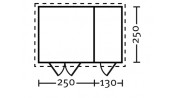 ABRI JARDIN BOIS 28 M/M :::::::::::::: 3.80 X 2.5 M