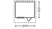 BUREAU DE JARDIN HALMSTAD 45 M/M  300 X 250 M