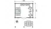 CHALET BOIS CALGARY ::::::::::::::::  3.80 X 3.00 M