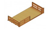 CHALET BOIS AVEC TERRASSE ::::   4.20 X 5.60 M