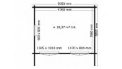 CHALET BOIS DE JARDIN EN KIT ::::: 5,05 x 4,15 m