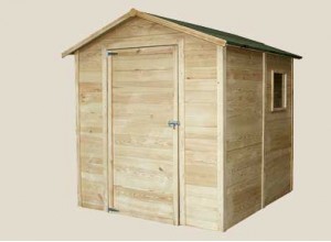 ABRI JARDIN PANNEAU BOIS 19 MM ::: 1,8 x 1,8 M